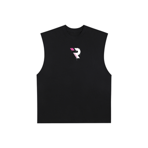 Raw Edge Cotton Tank Top