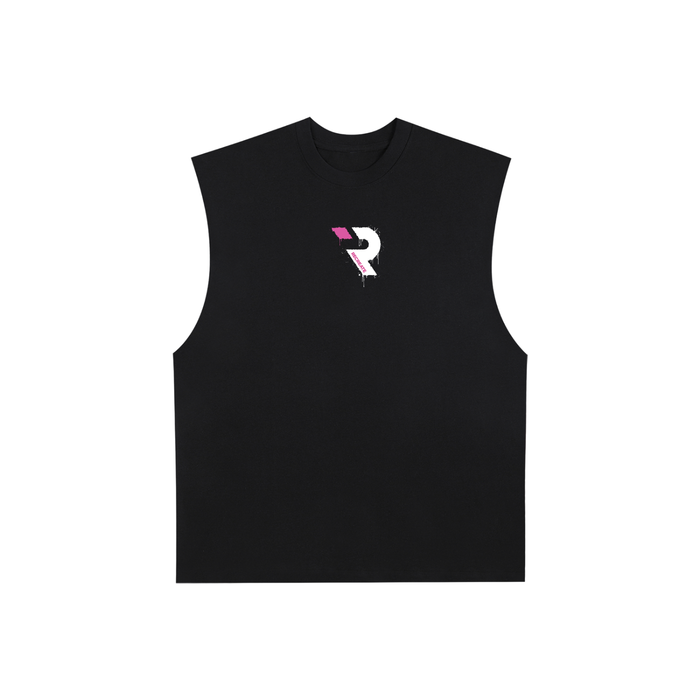 Raw Edge Cotton Tank Top