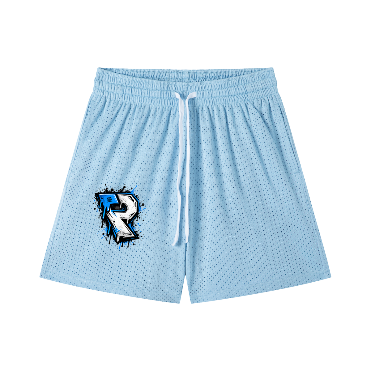 Mesh Drawstring Shorts