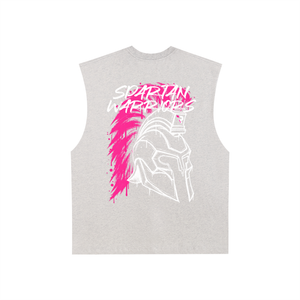 Raw Edge Cotton Tank Top