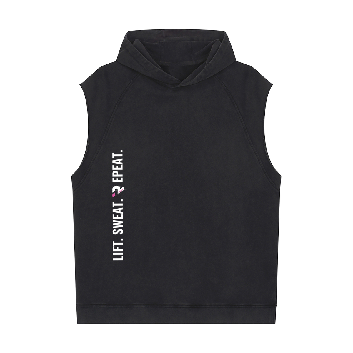 Snow Washed Sleeveless Hoodie