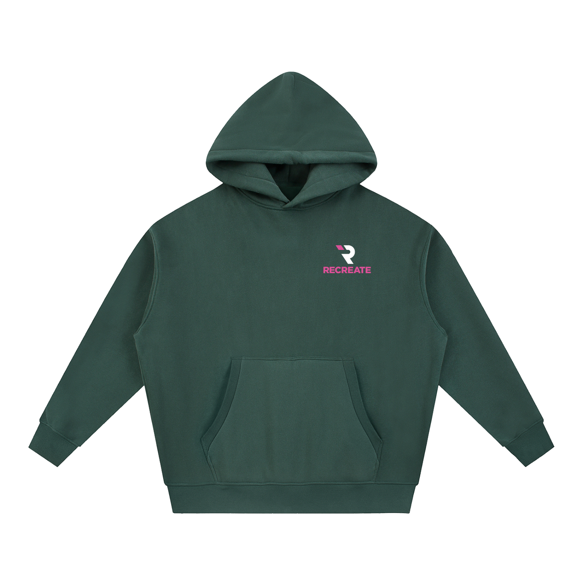Essential Oversized Boxy Fit Fleece Hoodie