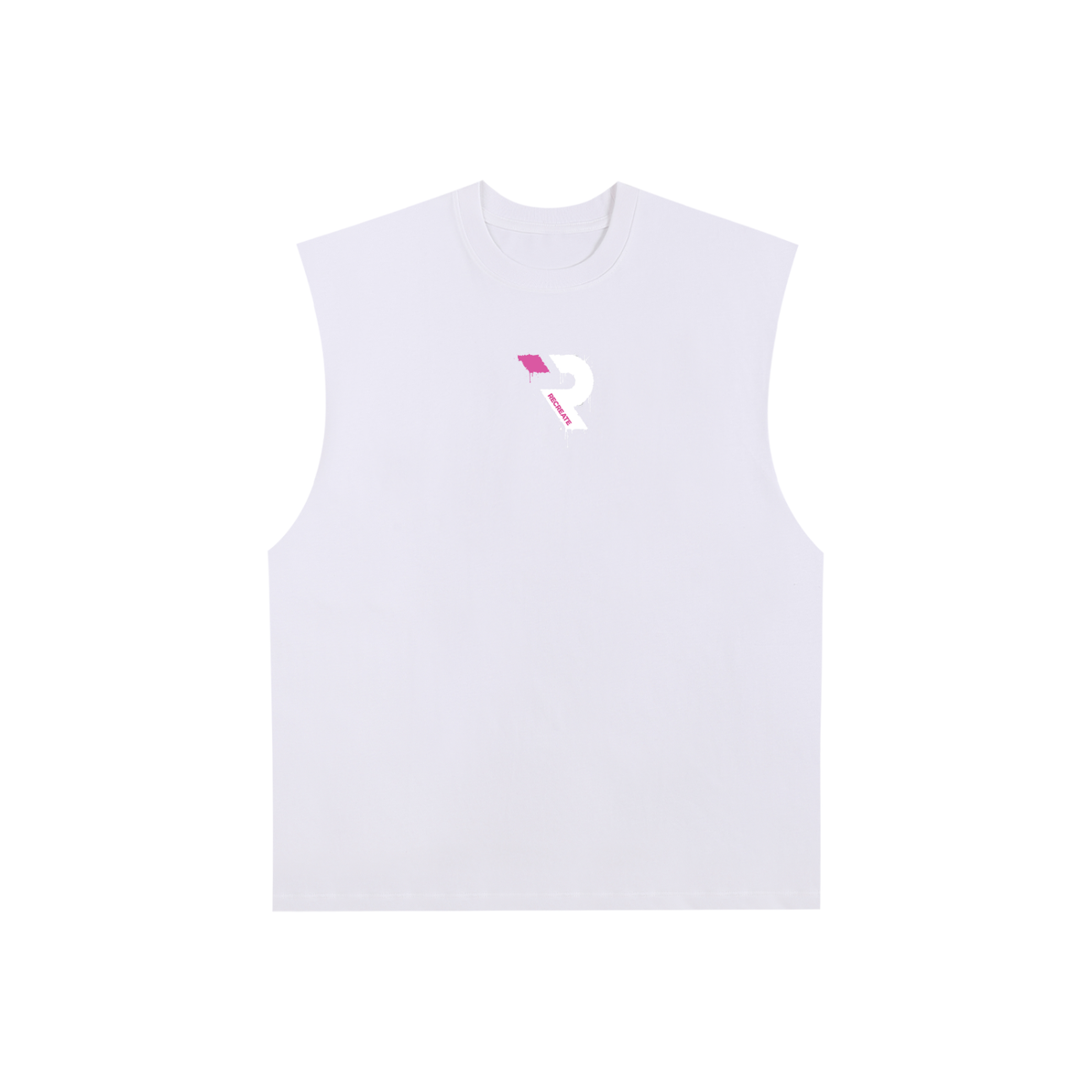 Raw Edge Cotton Tank Top