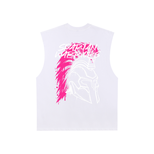 Raw Edge Cotton Tank Top