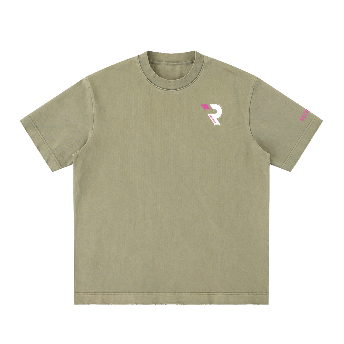 Heavyweight Vintage Washed Frayed T-Shirt