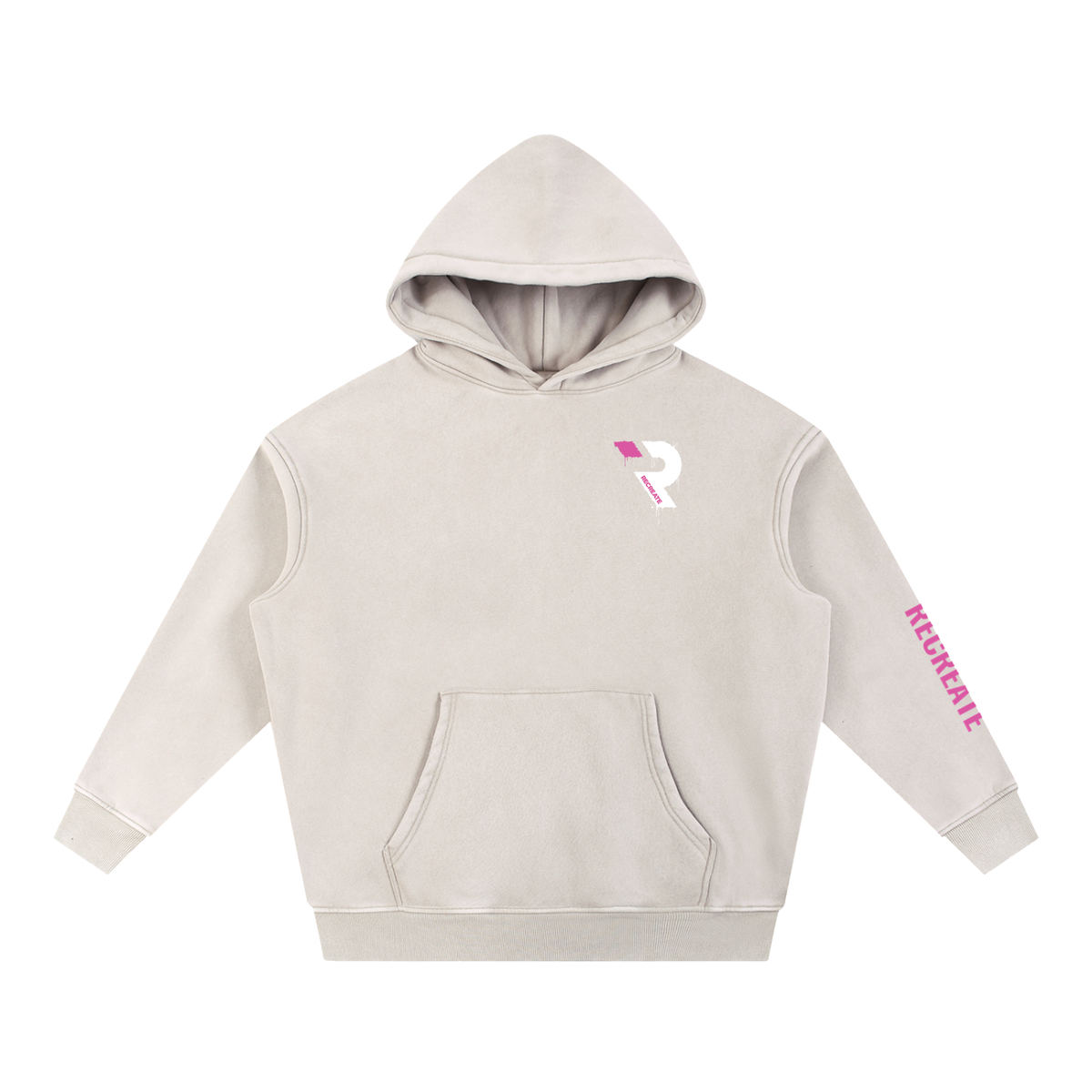 UNISEX Snow Wash Fleece Oversize Hoodie