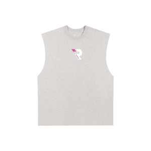 Raw Edge Cotton Tank Top